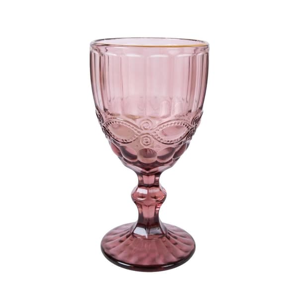 Set med 6 produkter. Vinbeger LUNA 300ml, lilla