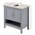 Miniatyrbillede 3 af 5: Badeværelsesskab, MDF materiale, justerbart hyldeplads