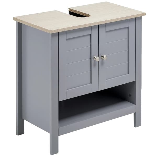 Badrumsskåp, MDF-material, justerbart hyllutrymme