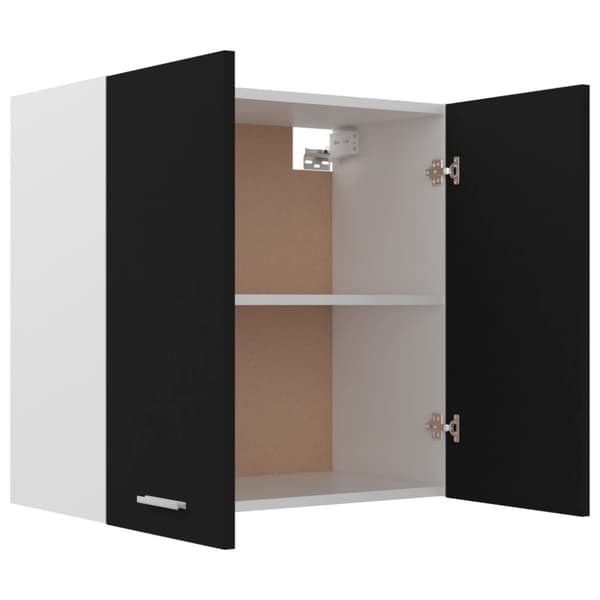 vidaXL Seinäkaappi musta 60x31x60 cm tekninen puu -  Keittiökaapit