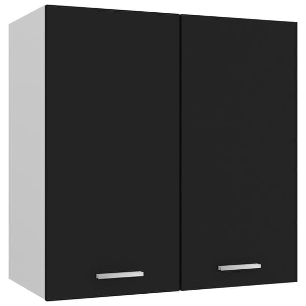 vidaXL Seinäkaappi musta 60x31x60 cm tekninen puu - Keittiökaapit
