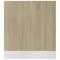 Pikkukuva 5 / 7: vidaXL Astianpesukoneen paneeli Sonoma-tammi 59,5x3x67 cm lastulevy -  Keittiökaapit