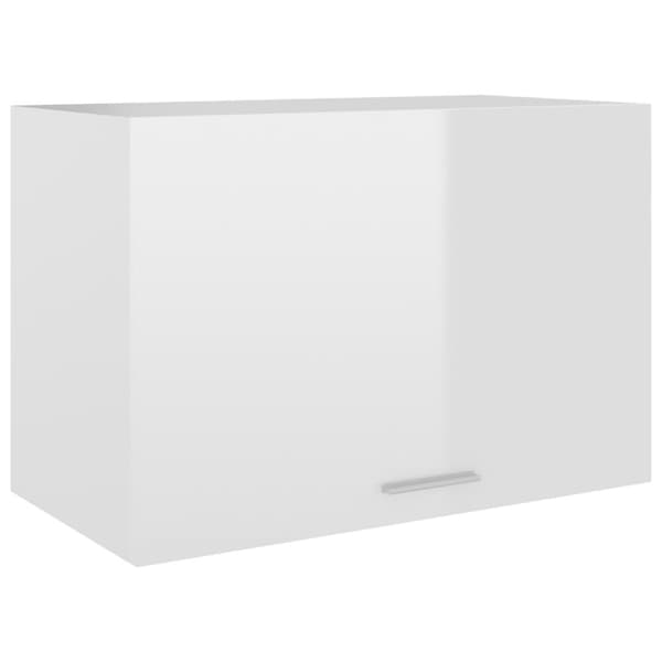 vidaXL Seinäkaappi korkeakiilto valkoinen 60x31x40 cm tekninen puu -  Keittiökaapit