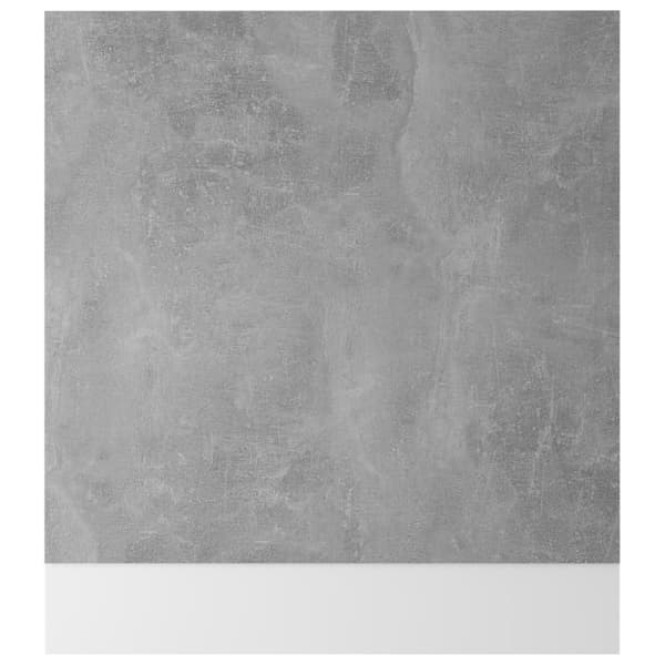 vidaXL Front för diskmaskin betonggrå 59,5x3x67 cm konstruerat trä -  Köksskåp