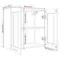 Pikkukuva 10 / 10: vidaXL Riippuva lasikaappi ruskea tammi 60x31x60 cm tekninen puu -  Keittiökaapit