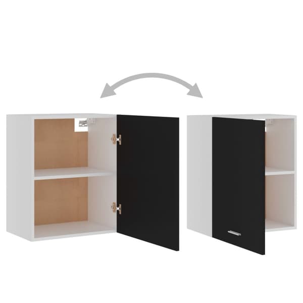 vidaXL Väggskåp svart 50x31x60 cm konstruerat trä -  Köksskåp