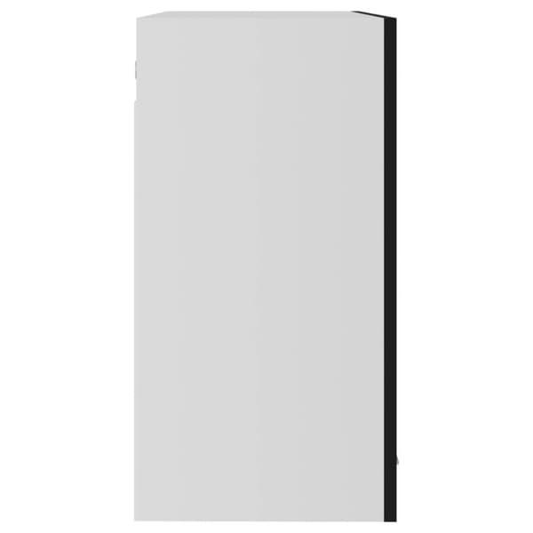 vidaXL væghængt glasskab 80x31x60 cm konstrueret træ sort -  Køkkenskabe