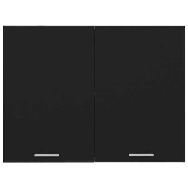 vidaXL vægskab 80x31x60 cm konstrueret træ sort -  Køkkenskabe