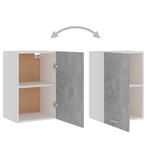 vidaXL Seinäkaappi betoninharmaa 39,5x31x60 cm tekninen puu -  Keittiökaapit
