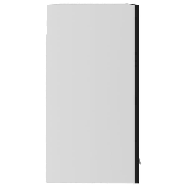vidaXL Seinäkaappi lasilla musta 60x31x60 cm tekninen puu -  Keittiökaapit