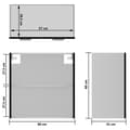 Pikkukuva 10 / 10: vidaXL Seinäkaappi lasilla musta 60x31x60 cm tekninen puu -  Keittiökaapit