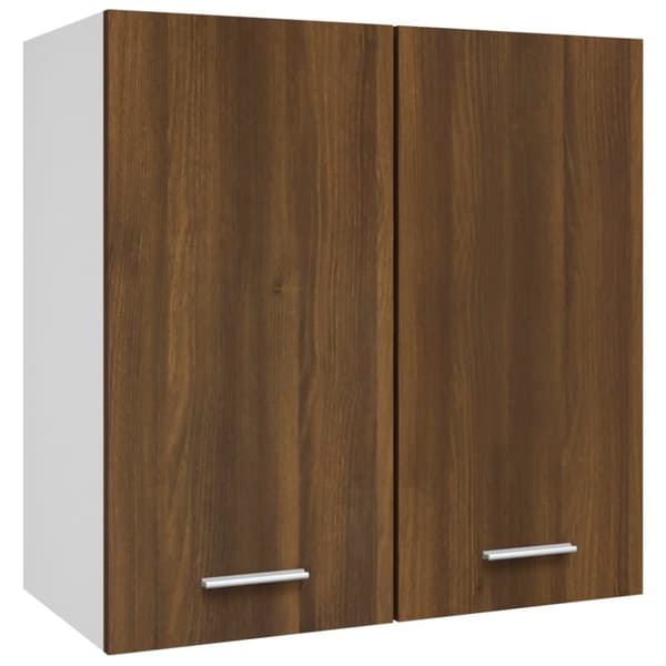 vidaXL Riippuva kaappi ruskea tammi 60x31x60 cm tekninen puu -  Keittiökaapit