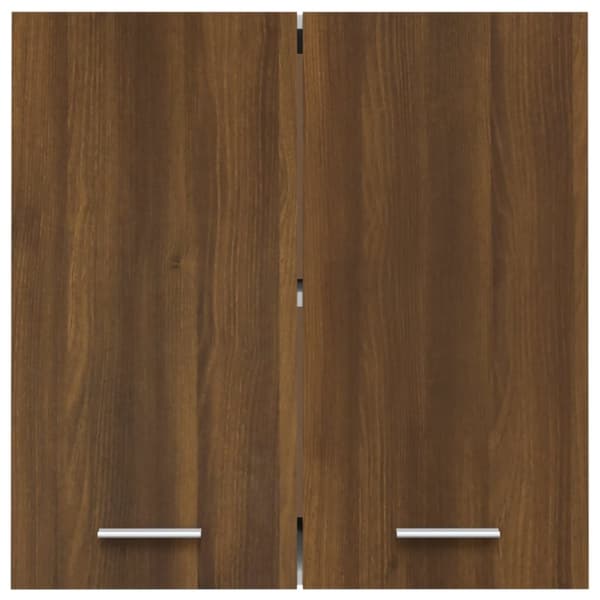 vidaXL Riippuva kaappi ruskea tammi 60x31x60 cm tekninen puu -  Keittiökaapit