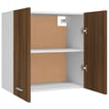 Pikkukuva 7 / 10: vidaXL Riippuva kaappi ruskea tammi 60x31x60 cm tekninen puu -  Keittiökaapit