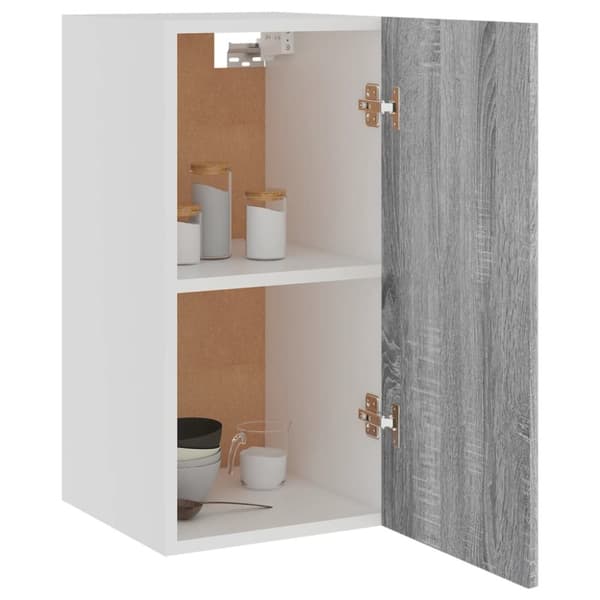 vidaXL Riippuva kaappi harmaa Sonoma 29,5x31x60 cm tekninen puu -  Keittiökaapit