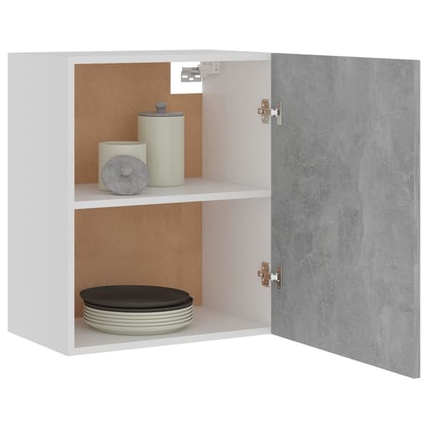 vidaXL Seinäkaapit 2 kpl betoninharmaa 50x31x60 cm tekninen puu - Keittiökaapit