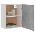 Pikkukuva 5 / 11: vidaXL Seinäkaapit 2 kpl betoninharmaa 50x31x60 cm tekninen puu -  Keittiökaapit
