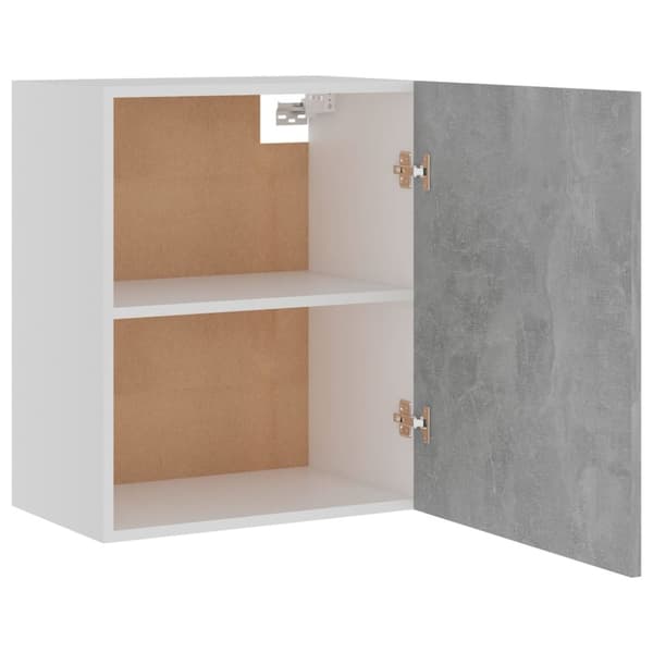vidaXL Seinäkaapit 2 kpl betoninharmaa 50x31x60 cm tekninen puu - Keittiökaapit