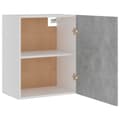 Pikkukuva 7 / 11: vidaXL Seinäkaapit 2 kpl betoninharmaa 50x31x60 cm tekninen puu -  Keittiökaapit