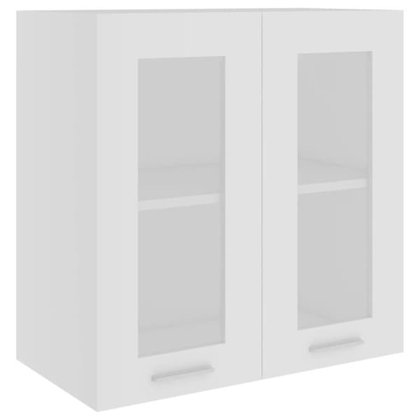 vidaXL Seinäkaappi lasilla valkoinen 60x31x60 cm tekninen puu -  Keittiökaapit