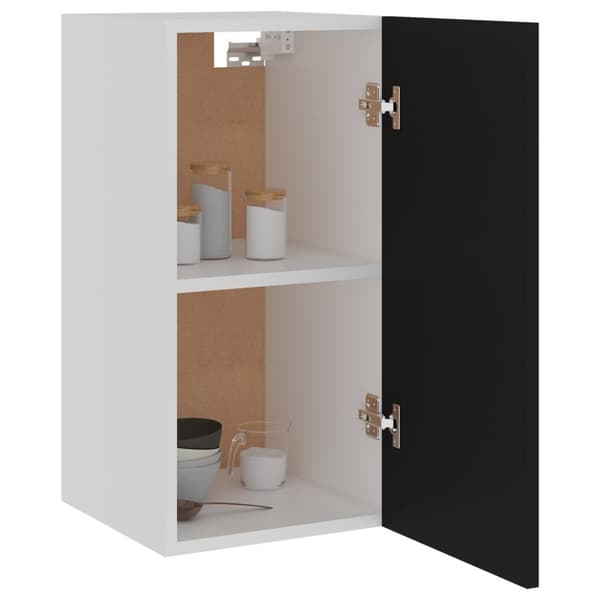 vidaXL vægskab 29,5x31x60 cm konstrueret træ sort - Køkkenskabe