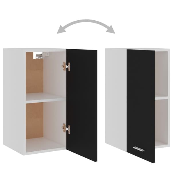 vidaXL vægskab 29,5x31x60 cm konstrueret træ sort - Køkkenskabe
