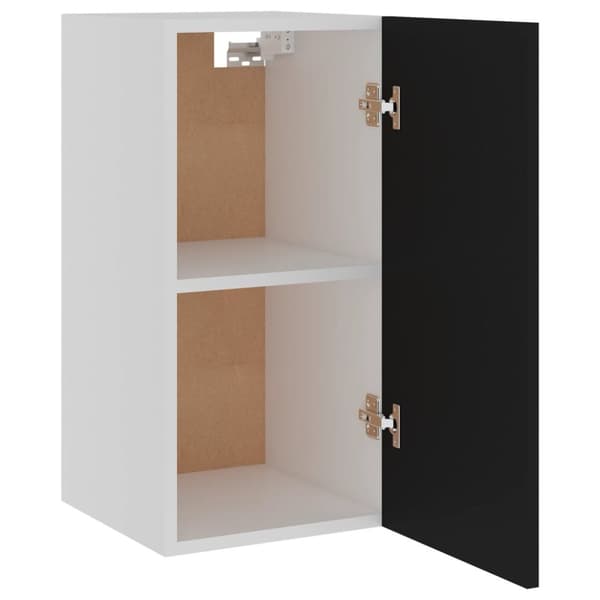 vidaXL vægskab 29,5x31x60 cm konstrueret træ sort - Køkkenskabe