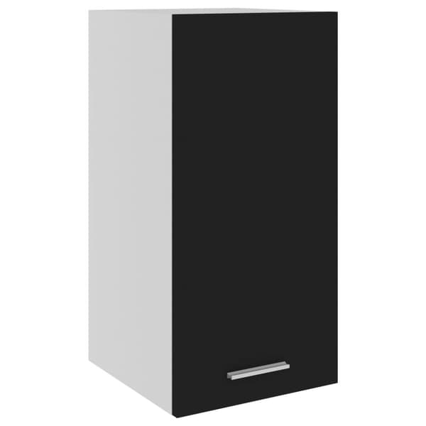 vidaXL vægskab 29,5x31x60 cm konstrueret træ sort - Køkkenskabe
