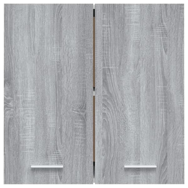 vidaXL Riippuva kaappi harmaa Sonoma 60x31x60 cm tekninen puu - Keittiökaapit