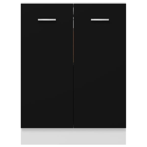 vidaXL Alakaappi musta 60x46x81,5 cm tekninen puu -  Keittiökaapit