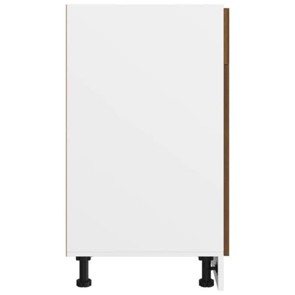 vidaXL Alakaappi laatikolla ruskea tammi 40x46x81,5 cm tekninen puu -  Keittiökaapit