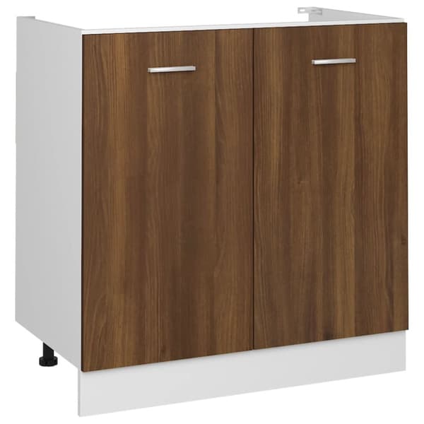 vidaXL Allaskaappi ruskea tammi 80x46x81,5 cm tekninen puu -  Keittiökaapit