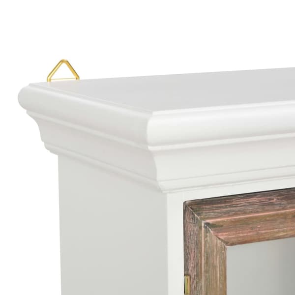 vidaXL Seinäkaappi valkoinen 49x22x59 cm tekninen puu - Keittiökaapit