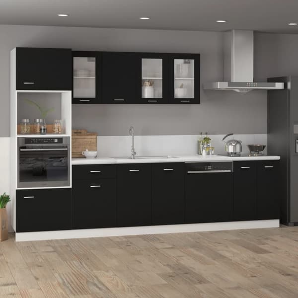 vidaXL skuffeunderskab 50x46x81,5 cm spånplade sort -  Køkkenskabe