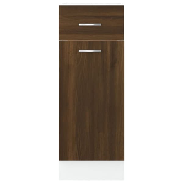 vidaXL Alakaappi laatikolla ruskea tammi 30x46x81,5 cm tekninen puu -  Keittiökaapit