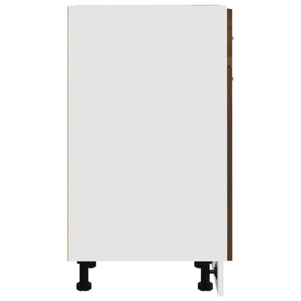 vidaXL Alakaappi laatikolla ruskea tammi 30x46x81,5 cm tekninen puu - Keittiökaapit
