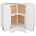 Pikkukuva 6 / 11: vidaXL Alakulmakaappi valkoinen 75,5x75,5x81,5 cm lastulevy -  Keittiökaapit