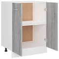 Pikkukuva 8 / 11: vidaXL Alakaappi harmaa Sonoma 60x46x81,5 cm tekninen puu -  Keittiökaapit