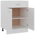 Miniatyrbillede 5 af 11: vidaXL skuffeunderskab 60x46x81,5 cm spånplader hvid -  Køkkenskabe