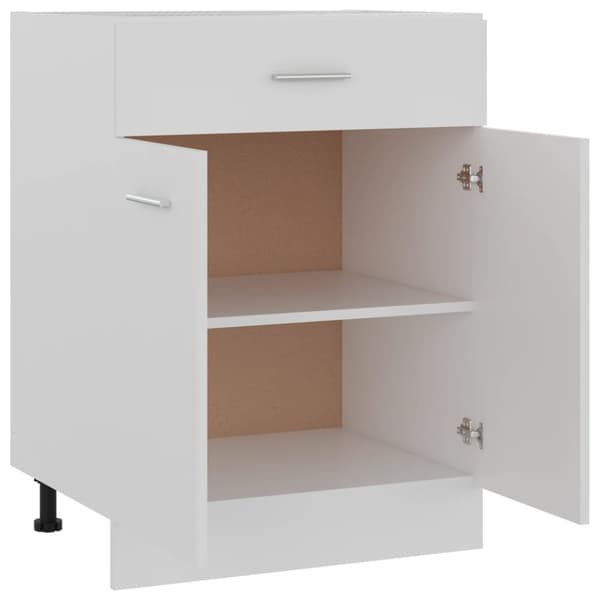 vidaXL skuffeunderskab 60x46x81,5 cm spånplader hvid -  Køkkenskabe