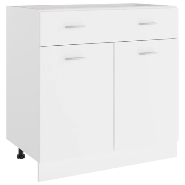 vidaXL skuffeunderskab 80x46x81,5 cm spånplade hvid -  Køkkenskabe