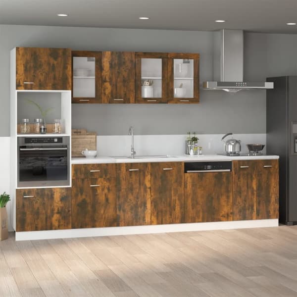 vidaXL Underskåp rökfärgad ek 60x46x81,5 cm konstruerat trä -  Köksskåp
