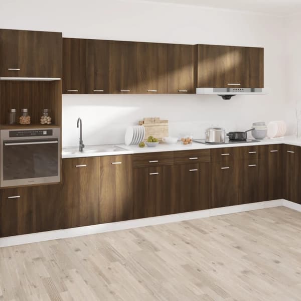 vidaXL Alakaappi laatikolla ruskea tammi 50x46x81,5 cm tekninen puu -  Keittiökaapit