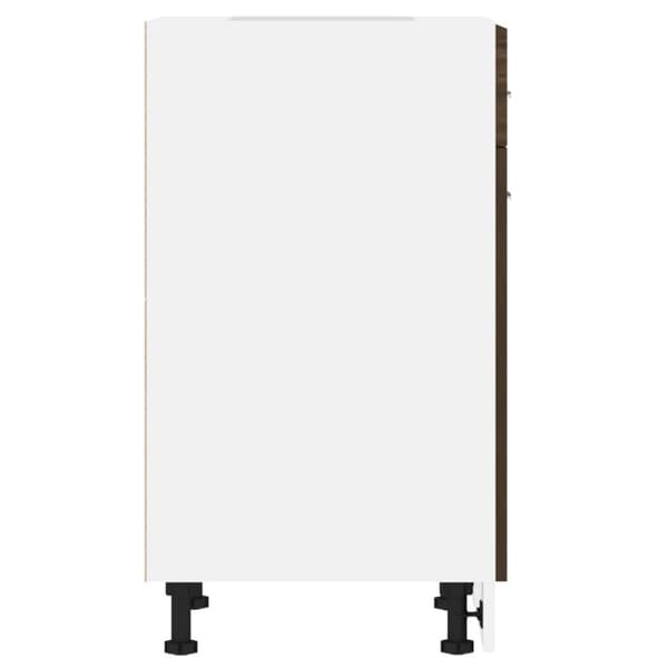 vidaXL Alakaappi laatikolla ruskea tammi 50x46x81,5 cm tekninen puu -  Keittiökaapit