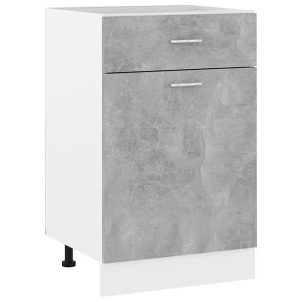 vidaXL Alalipastokaappi betoninharmaa 50x46x81,5 cm tekninen puu -  Keittiökaapit