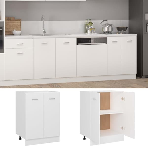 vidaXL Underskåp vit 60x46x81,5 cm konstruerat trä -  Köksskåp