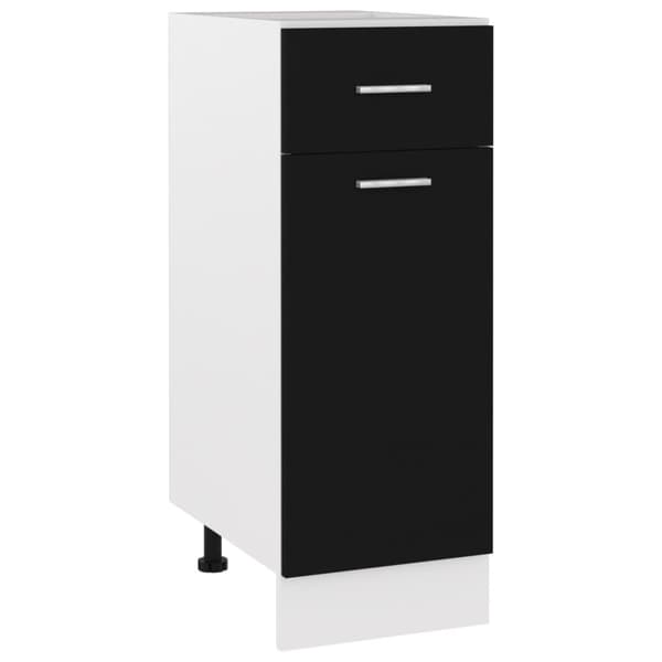 vidaXL Alalipastokaappi musta 30x46x81,5 cm lastulevy -  Keittiökaapit