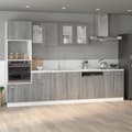 Pikkukuva 1 / 11: vidaXL Allaskaappi harmaa Sonoma 80x46x81,5 cm tekninen puu -  Keittiökaapit