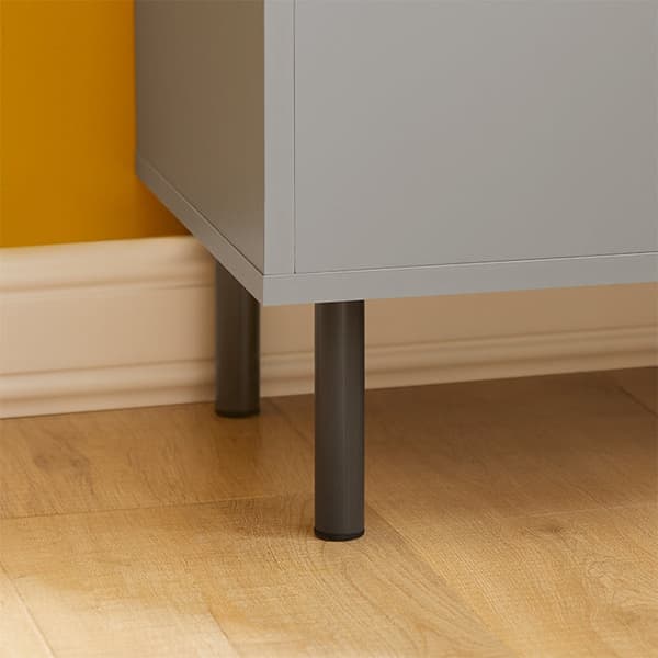 Rootz Modern keittiökaappi - Senkki - Eteisen vaatekaappi - Lipasto - MDF ja metallirakenne - Säädettävät hyllyt - Kaatumaton muotoilu - 80 cm x 75 cm