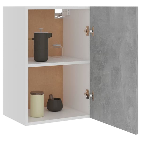 The Living Store vægskab 39,5x31x60 cm konstrueret træ betongrå -  Køkkenskabe